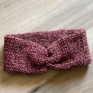 Handmade Maroon Knit headband